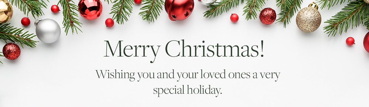 Merry Christmas! Wishing you and your loved ones a very special holiday.