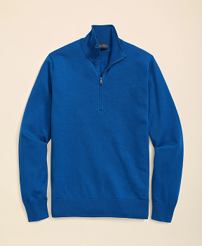 Shop Supima® Cotton Half-Zip Sweater