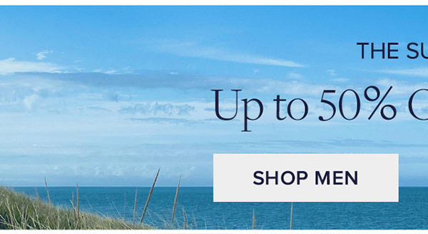 The summer sale. Up to 50% off** select styles. Shop Men