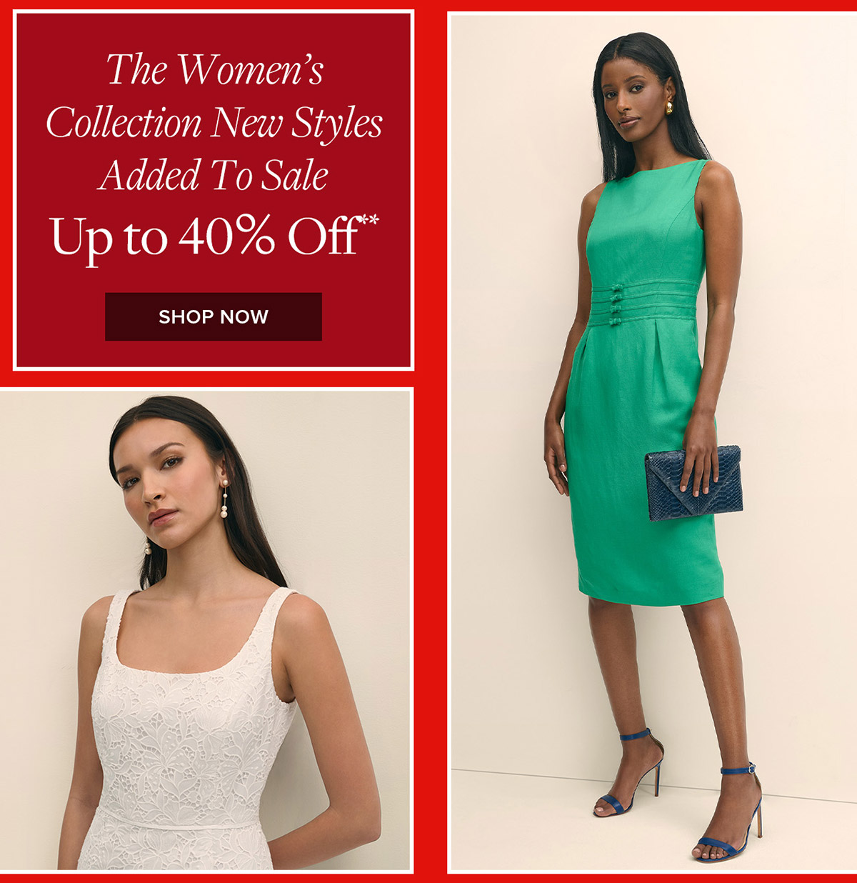 Shop The women's collection. New styles added to sale up to 40% off** 