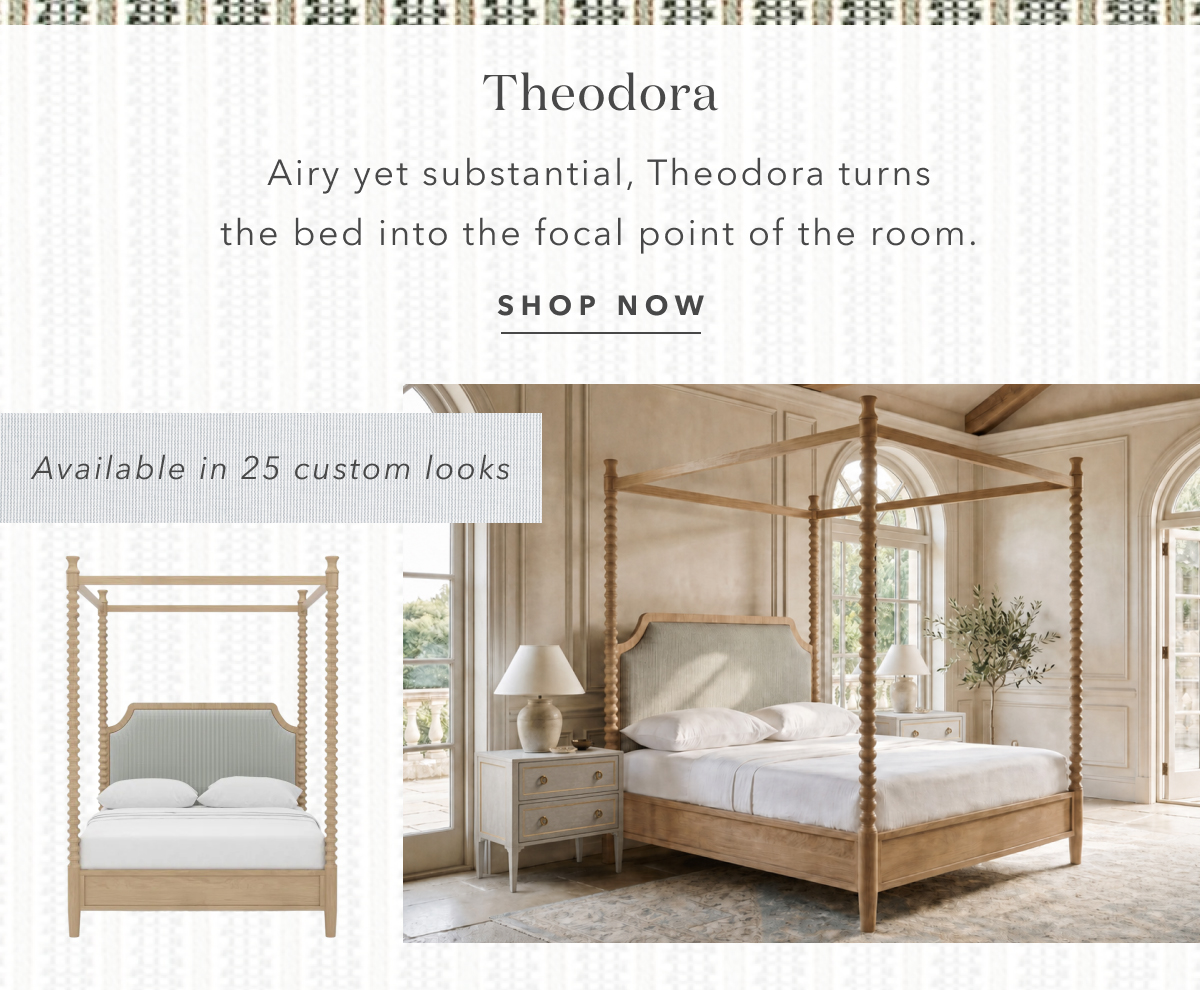 Theodora Canopy Spindle Bed - Queen