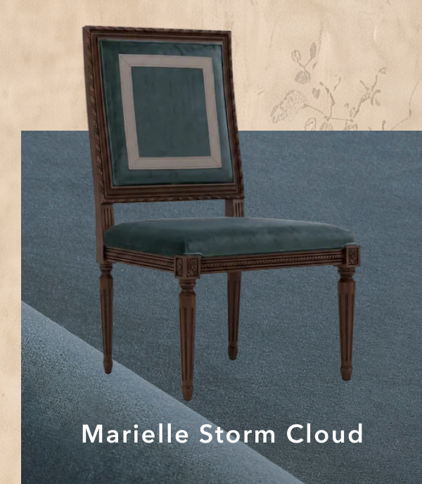 Marielle Storm Cloud Side Chair 