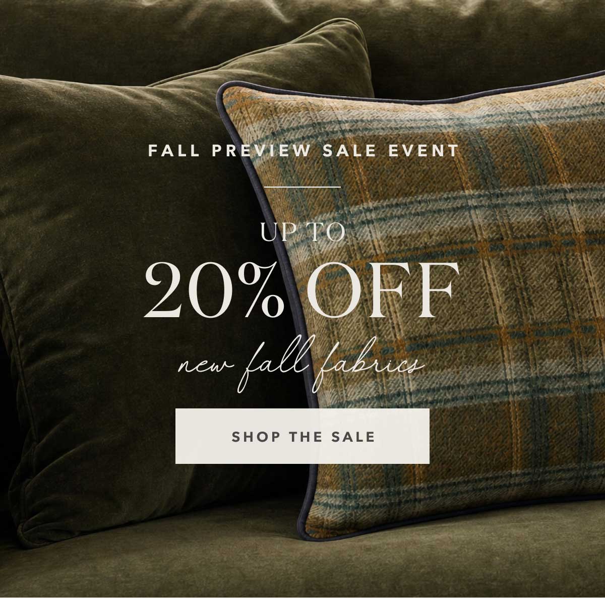  Fall Preview Sale | Up to 20% Off 