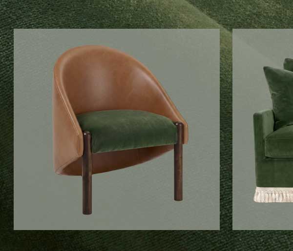 Archer Fern Green Performance Velvet Chair