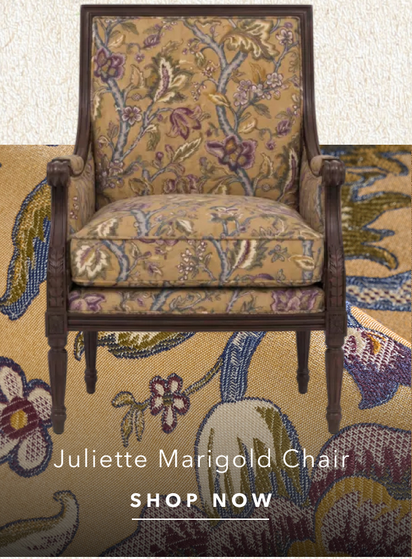 Juliette Marigold Botanical Weave Saxony Bergere Chair