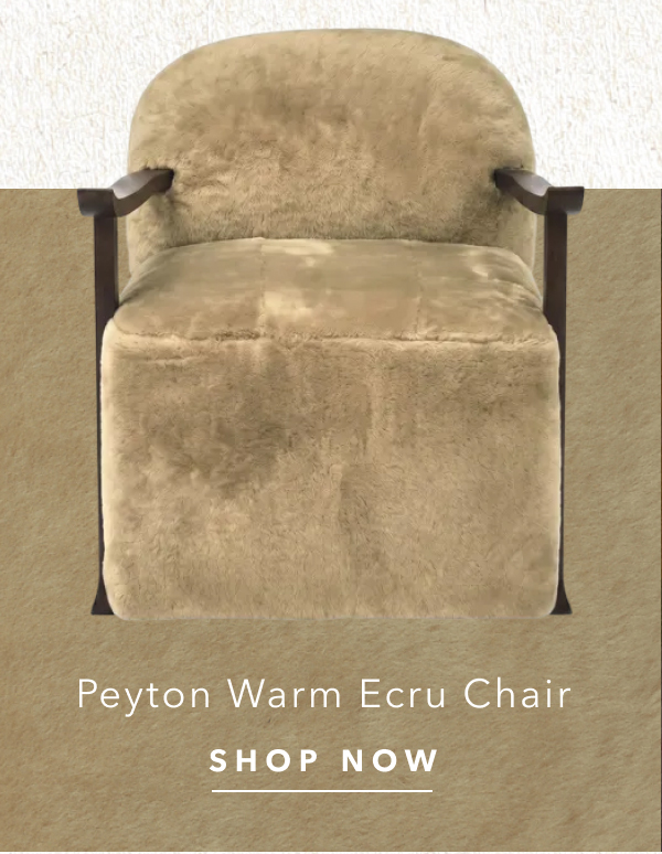 Peyton Warm Ecru Leather Chair