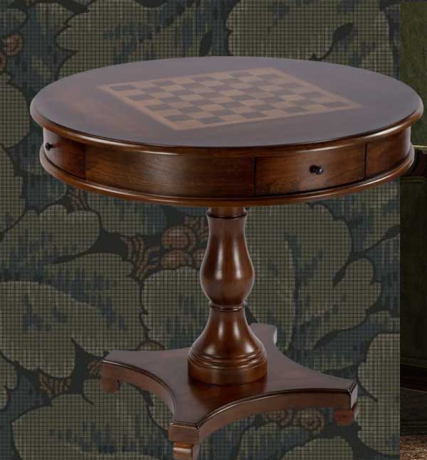 Zorion Updated Traditional Brown Wood Game Table