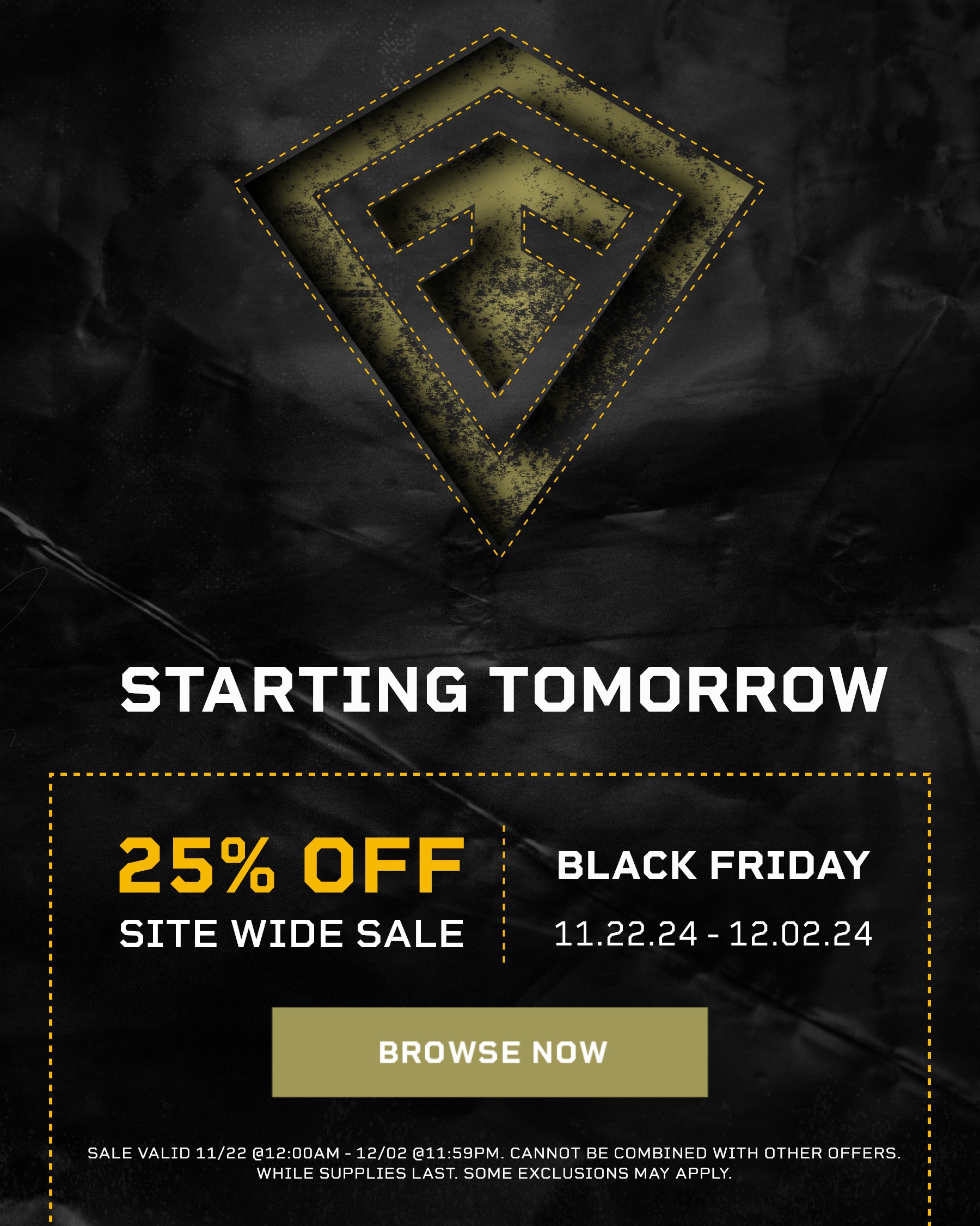 25% off starts tomorrow! - Get your cart ready! - Click to browse now.