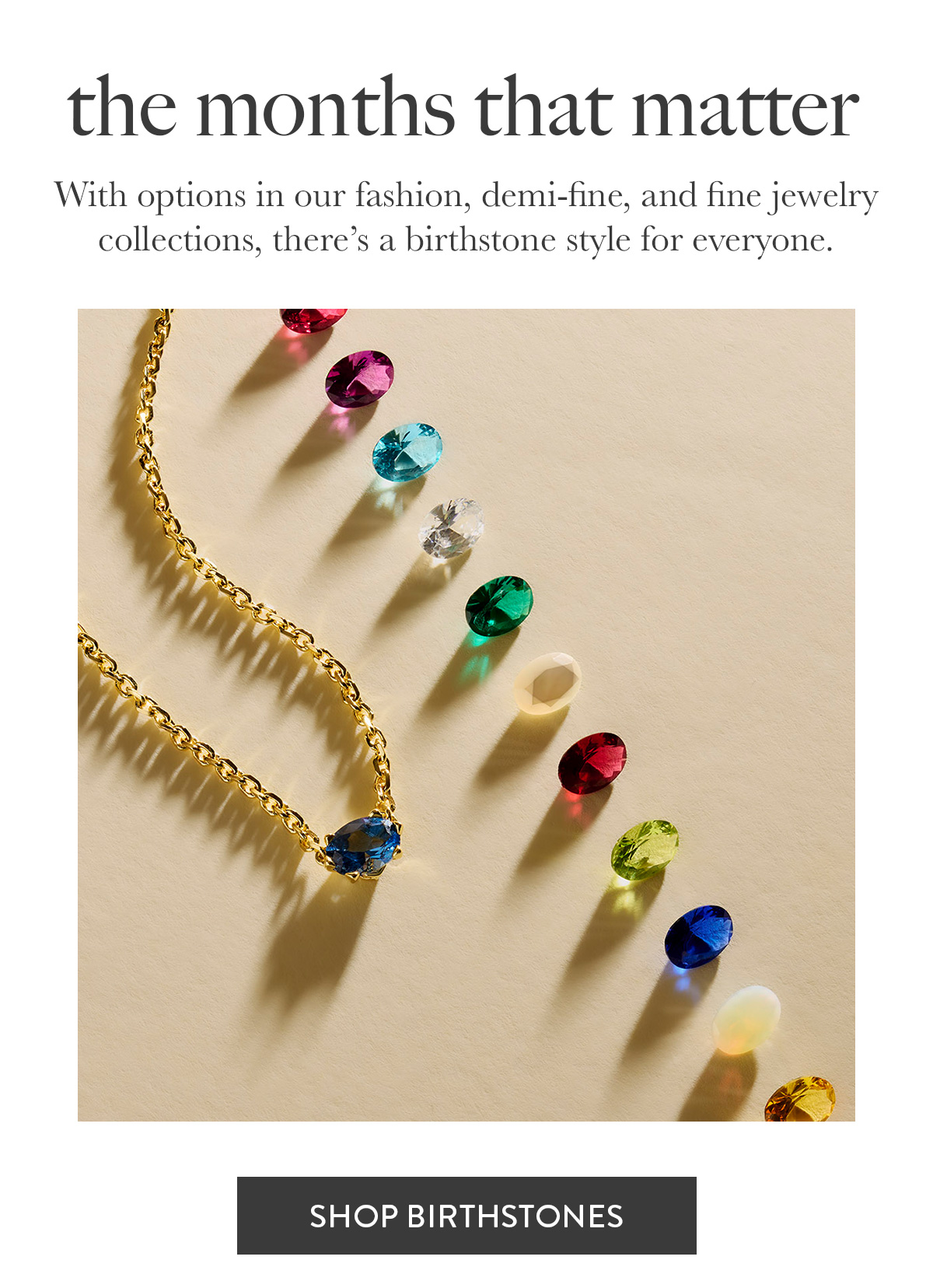 Shop birthstones