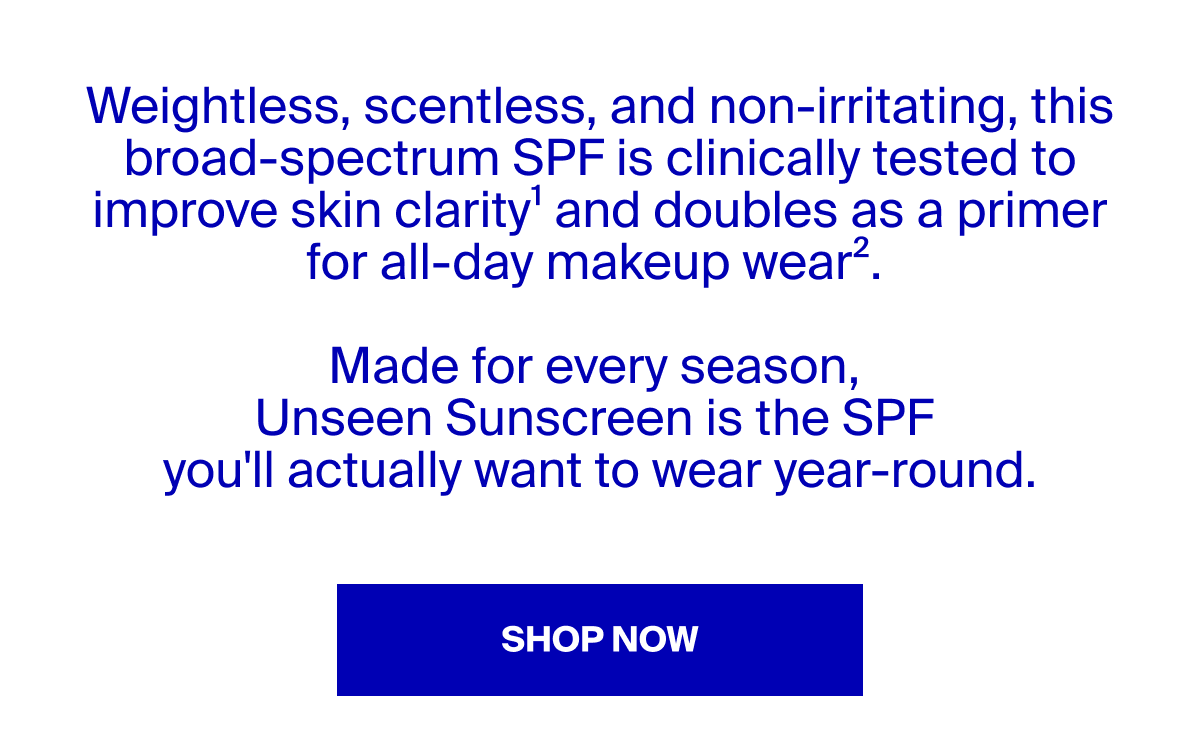 Shop Unseen Sunscreen SPF 50