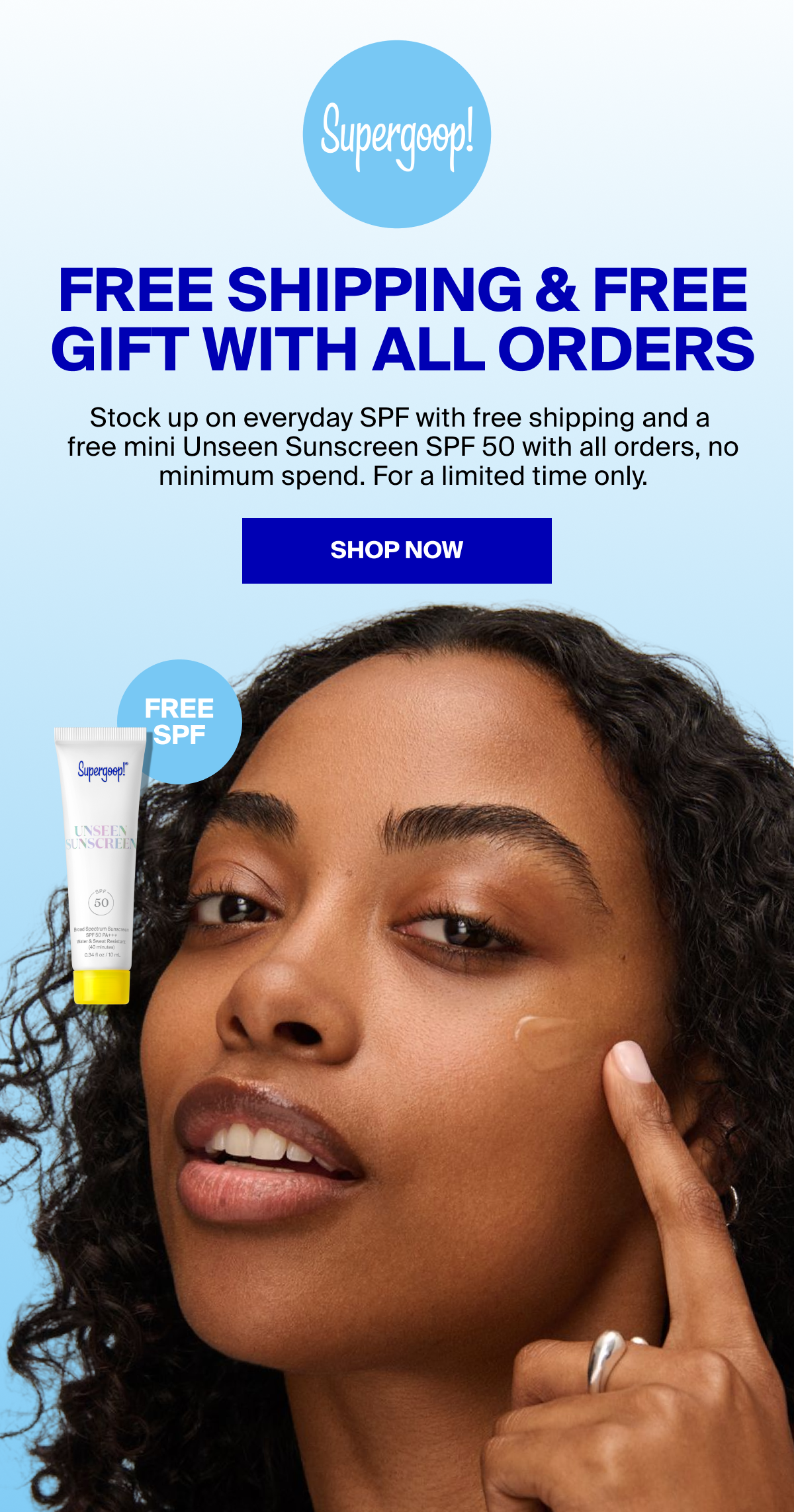 Free Shipping + Unseen Sunscreen Stick