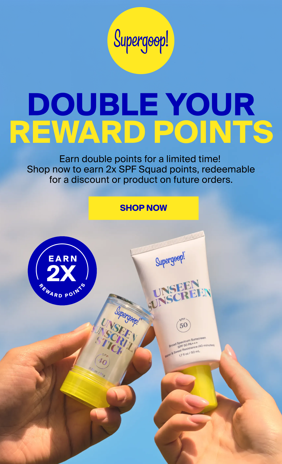 Double Your Rewards Points
