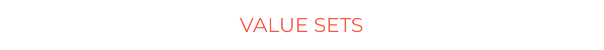 VALUE SETS