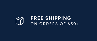 Free Shipping on orders of $60+