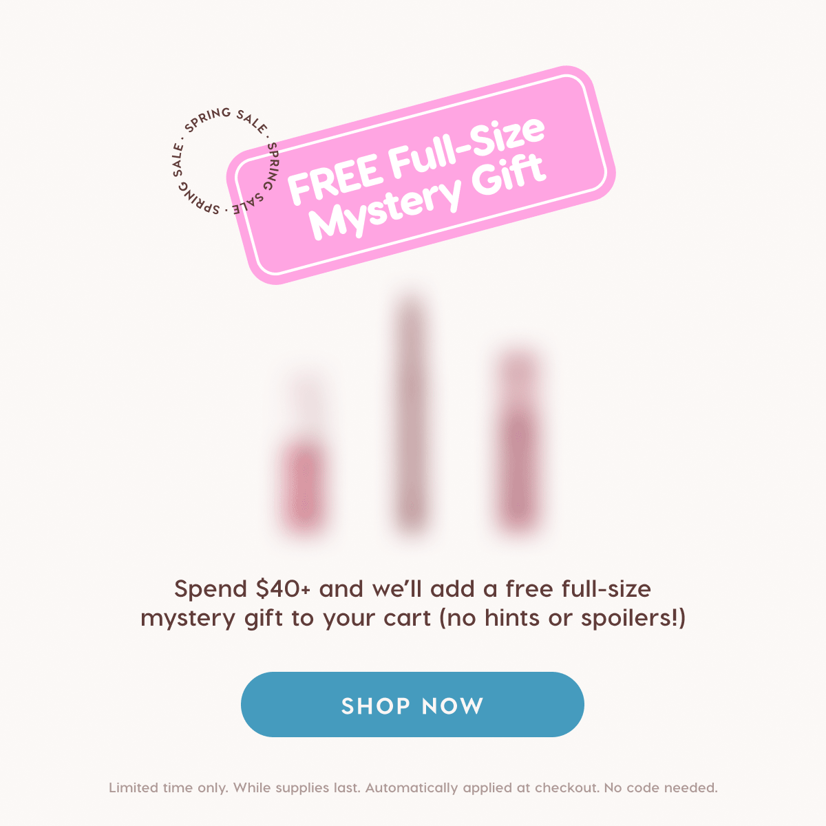 Free Full-Size Mystery Gift when you spend $40+