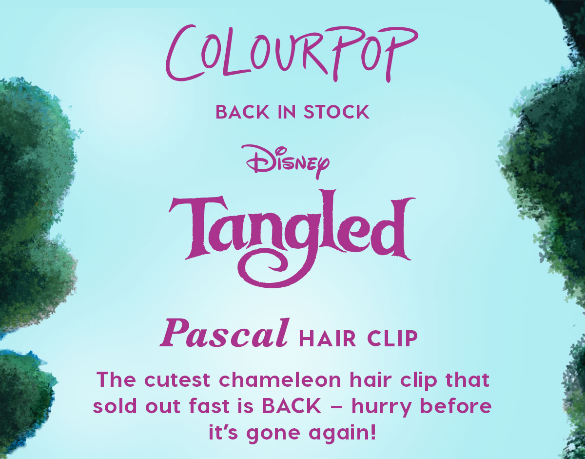 ColourPop | BACK IN STOCK | Disney Tangled: Pascal Hair Clip SHOP NOW