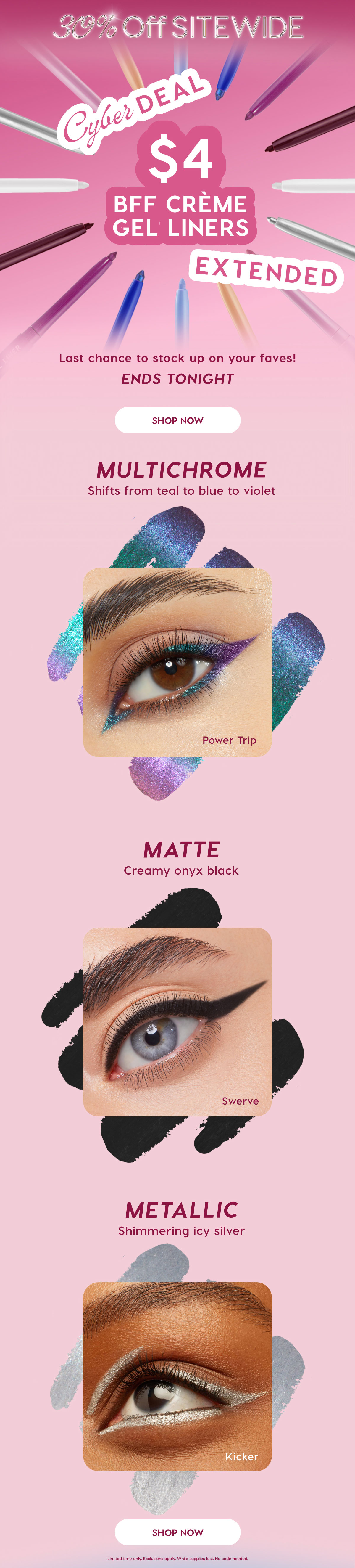 30% Off Sitewide | Cyber Deal EXTENDED! $4 CGLs. Don't miss out bestie! ENDS TONIGHT