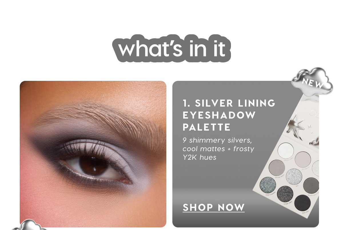 What's in it: Silver Lining Eyeshadow Palette