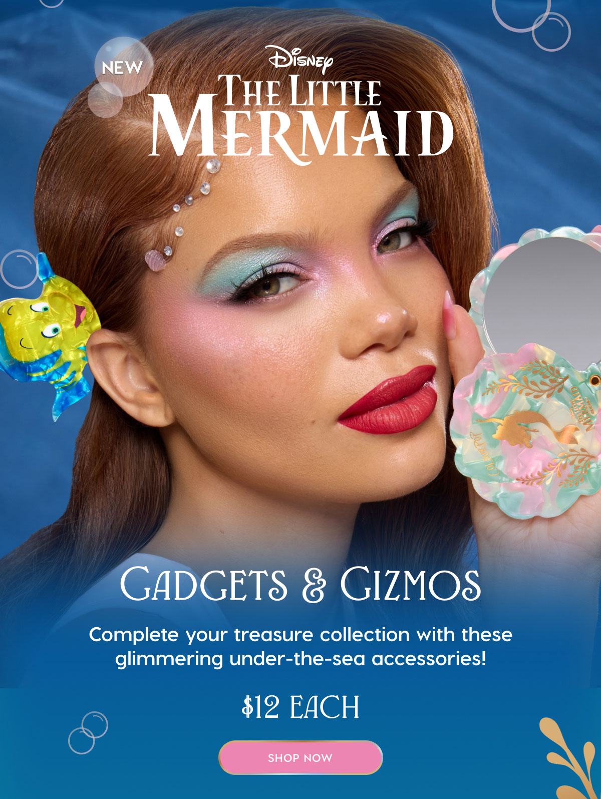 Disney the Little Mermaid. Gadgets & Gizmos. Complete your treasure collection with these glimmering under-the-sea accessories! $12. SHOP NOW