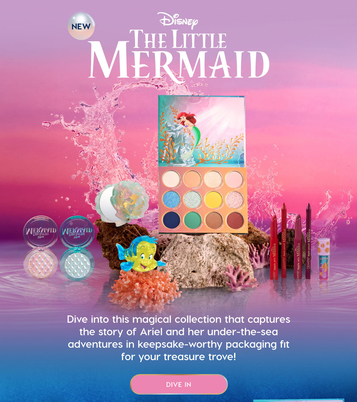 Disney the Little Mermaid. Dive into this magical collection that captures the story of Ariel and her under-the-sea adventures in keepsake-worthy packaging fit for your treasure trove! 
