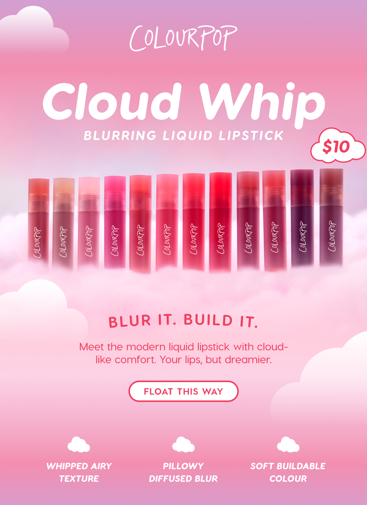ColourPop | Cloud Whip Blurring Liquid Lipstick