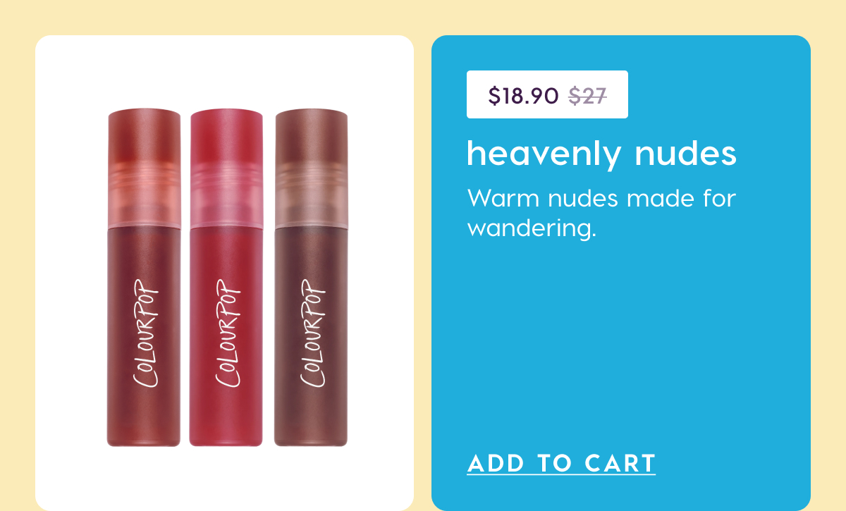 Shop Heavenly Nudes lip trio