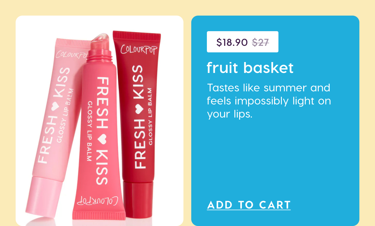 Shop Fruit Basket lip trio