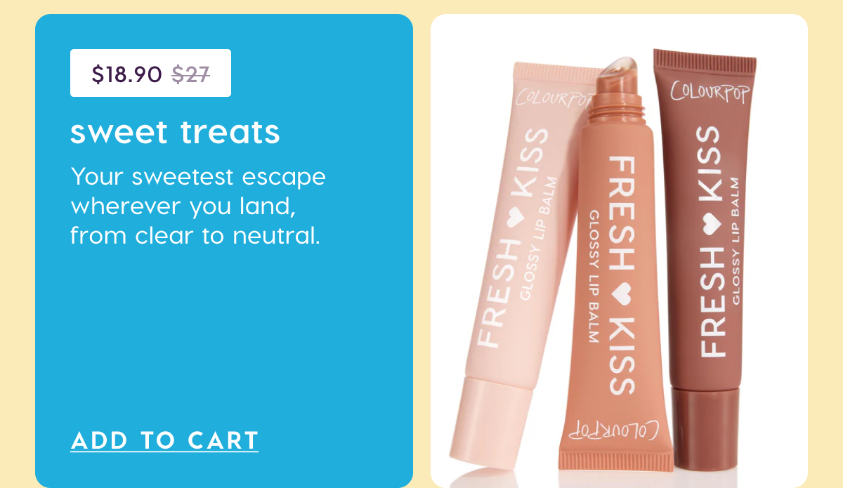 Shop Sweet Treats lip trio