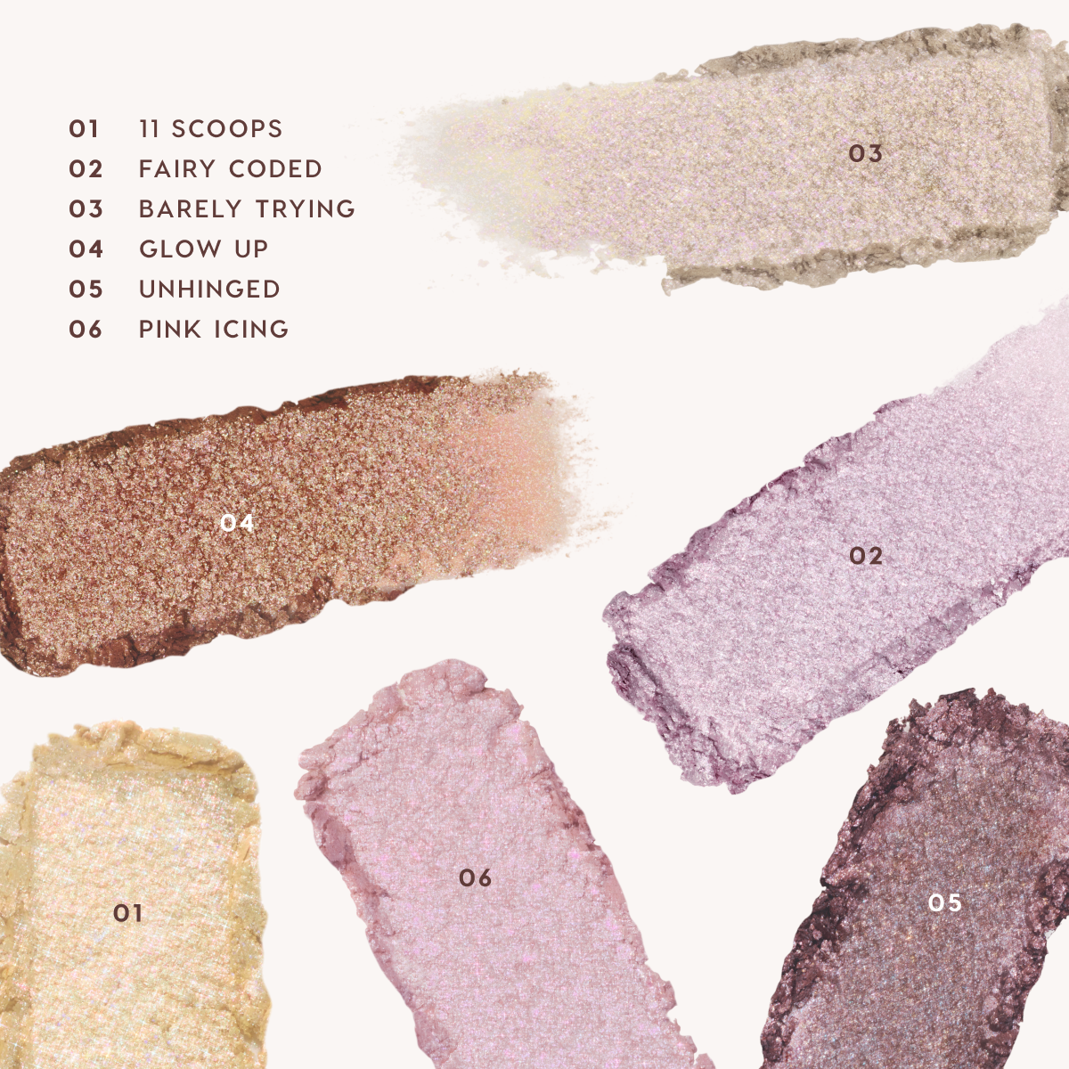 6 new shades