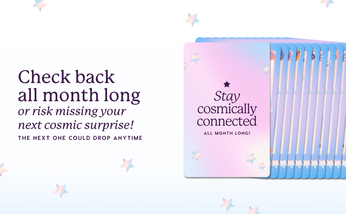 Check back this month for surprises