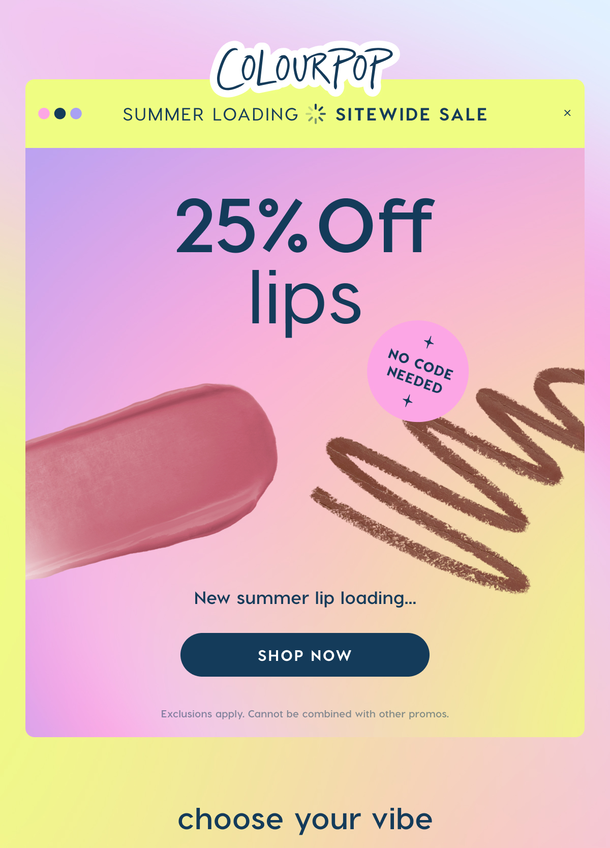 ColourPop | Memorial Day Sale 25% Off Sitewide