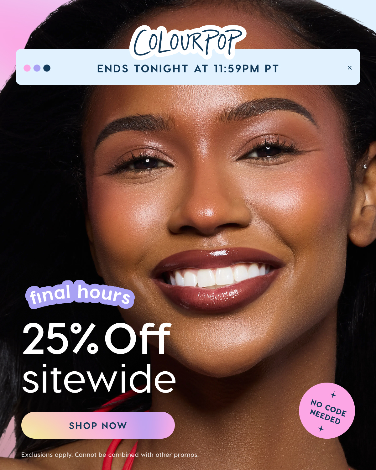 ColourPop | Memorial Day Sale 25% Off Sitewide