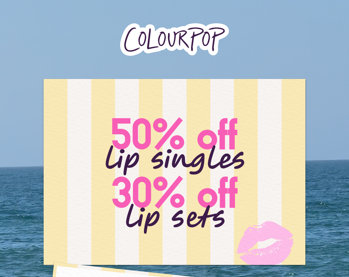 ColourPop | 50% Off lip singles 30% Off lip sets. Shop Now