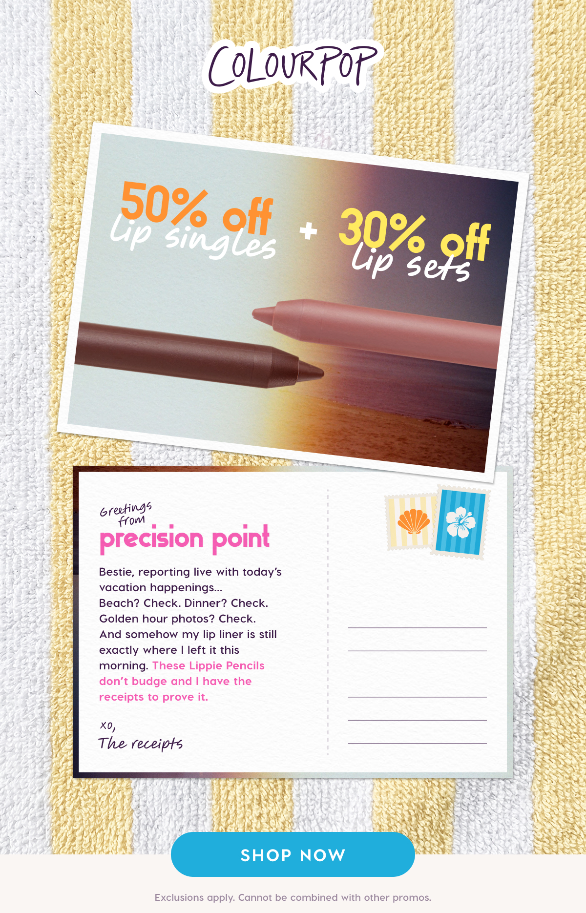 ColourPop | 50% Off lip singles 30% Off lip sets. Shop Now