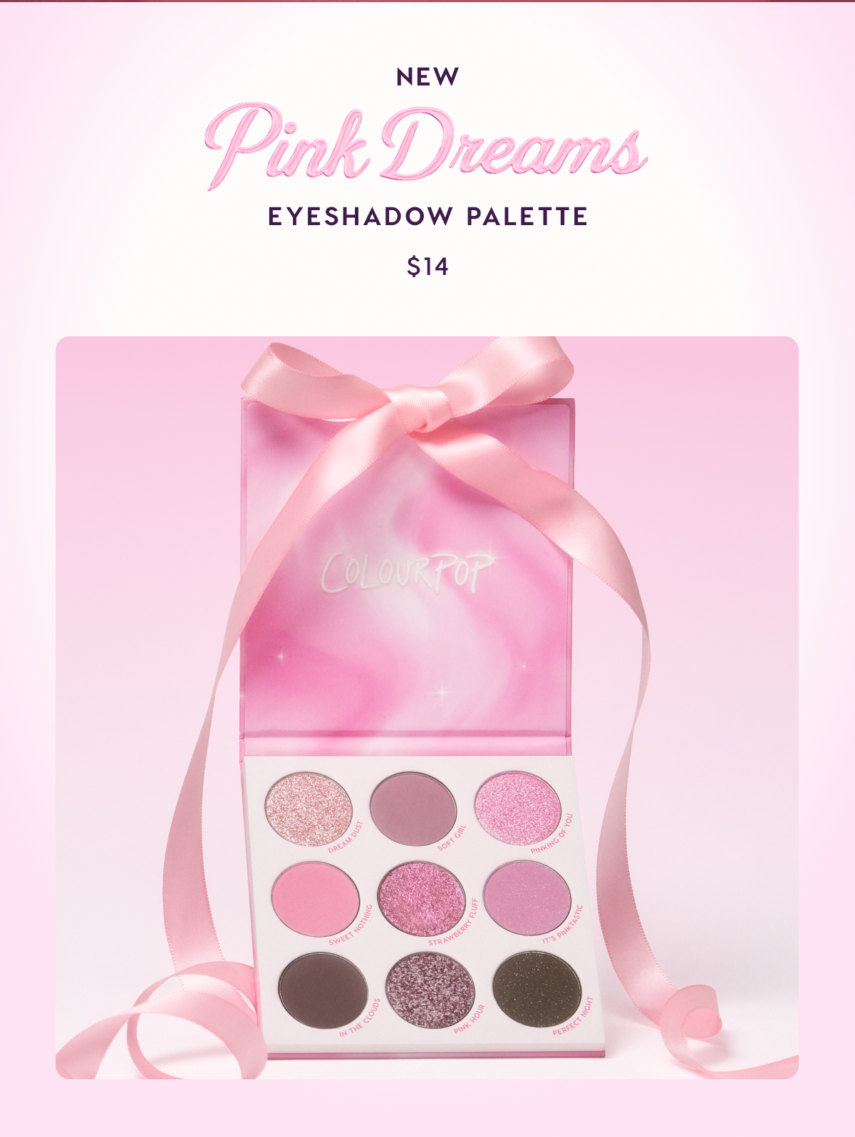 NEW Pink Dreams Eyeshadow Palette