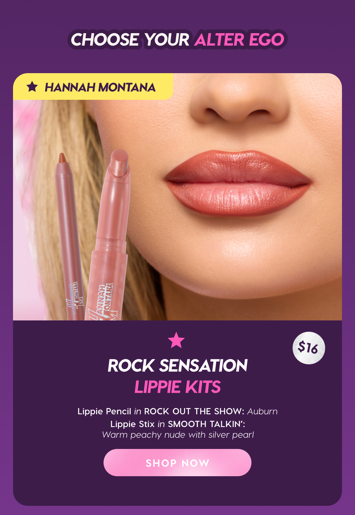 Choose Your Alter Ego. Rock Sensation Lippie Kits. Shop Now