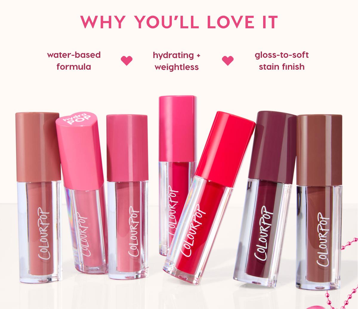 WHY YOU'LL LOVE IT: Water-based formula, hydrating + weightless, gloss-to-soft stain finish.