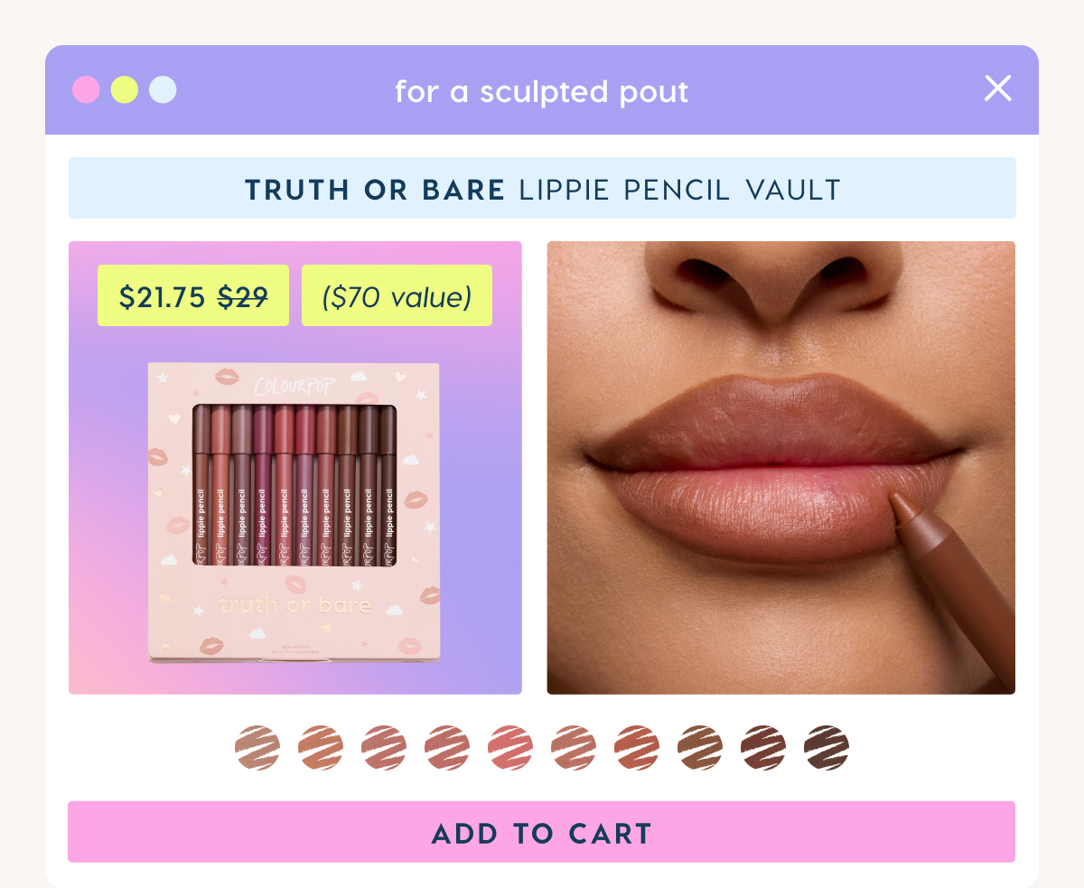 Shop Truth or Bare Lippie Pencil Vault