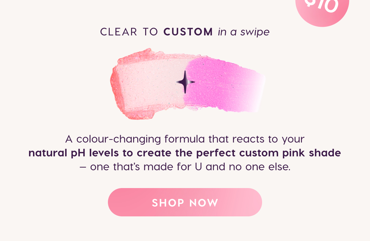 Clear to custom in a swipe. Shop Now