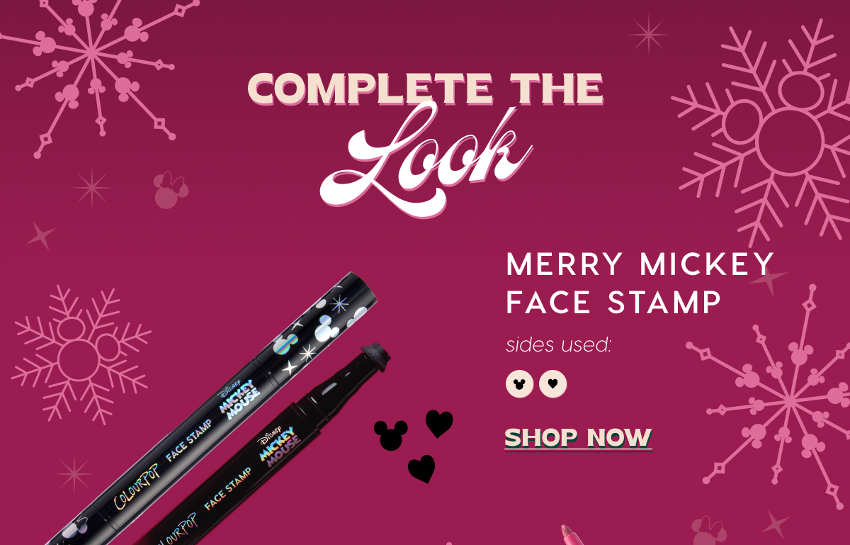 Complete the Look. Merry Mickey Face Stamp. Shop Now