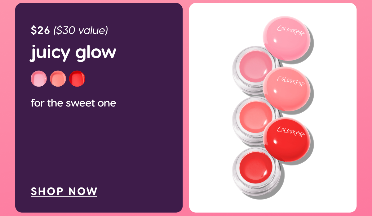 Juicy Glow Bundle $26 ($30 value). Shop Now