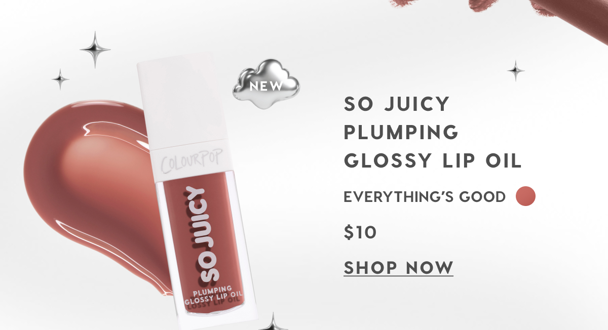 So Juicy Plumping Glossy Lip Oil in Everything's Good. $10. shop now