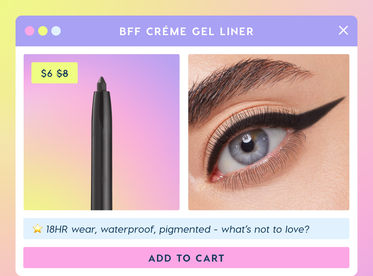 Shop BFF Creme Gel Liner