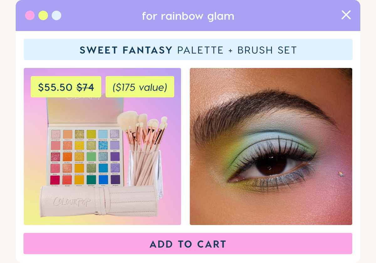 Sweet Fantasy Palette and Brush Set