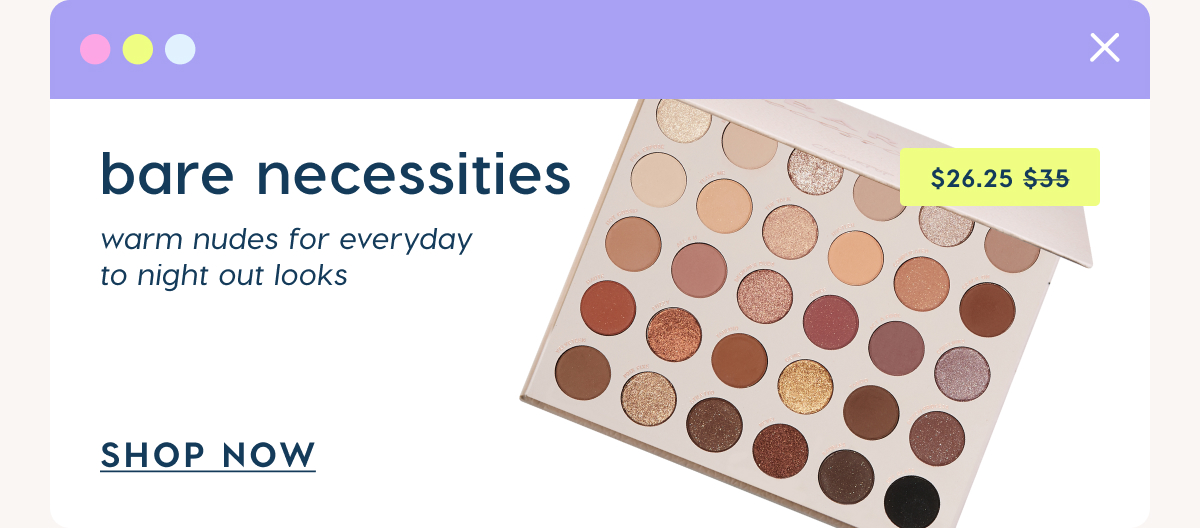 shop bare necessities palette