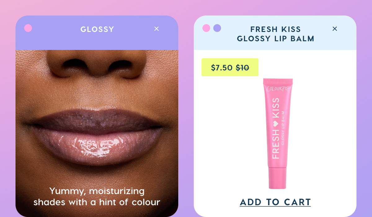 Shop Fresh Kiss Glossy Lip Balm