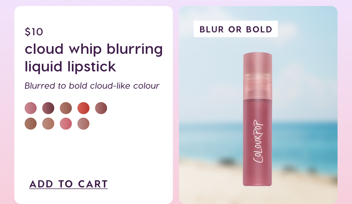 Shop Cloud Whip Blurring Liquid Lipstick