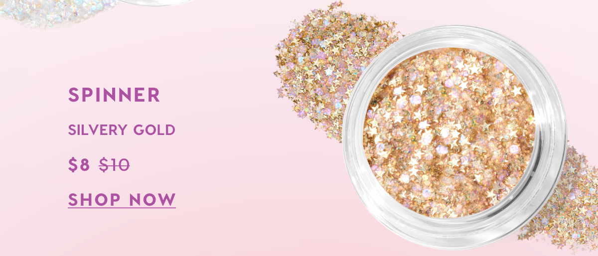 Spinner: silvery gold. Shop Now