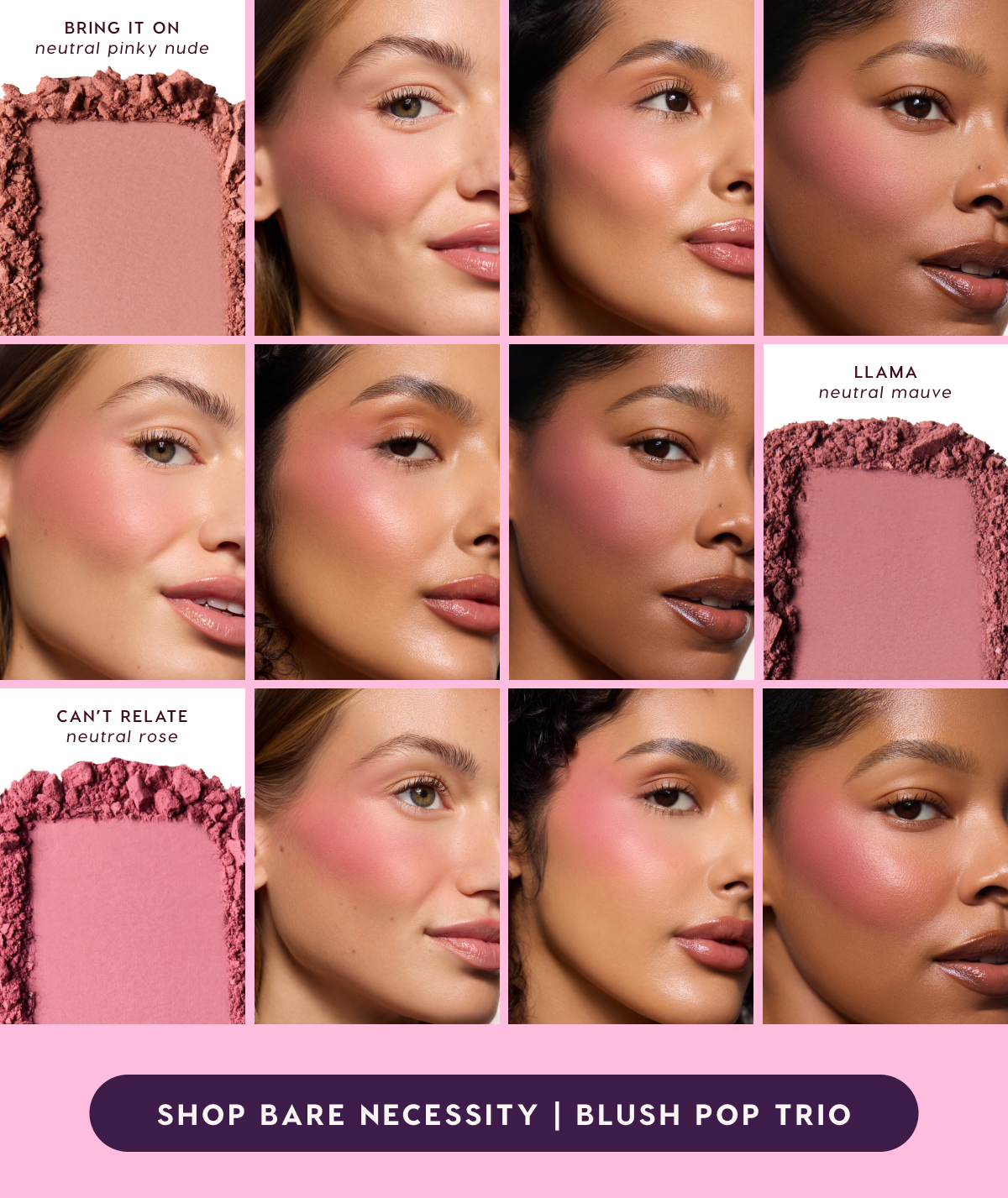 Shop the Bare Necessity Blush Pop Trio