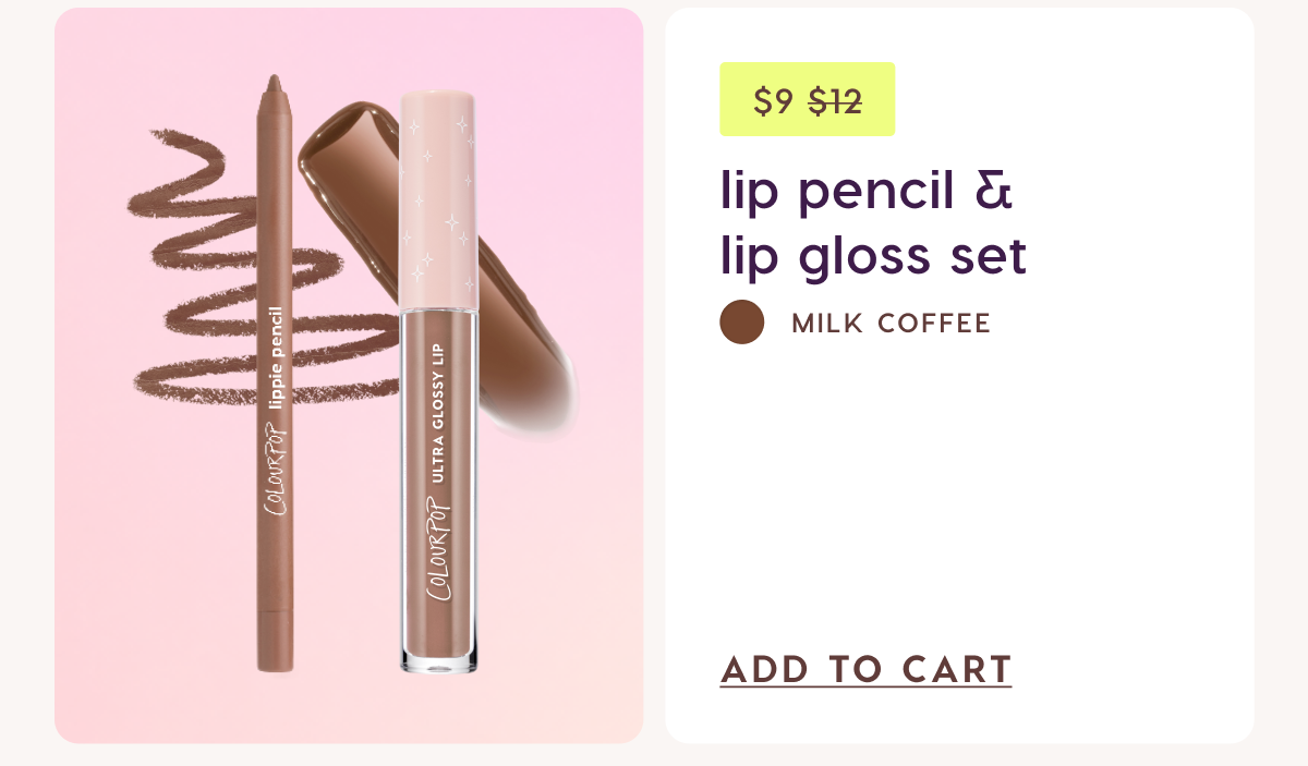 Lip Pencil & Lip Gloss Set $9. Was $12 Shop Now